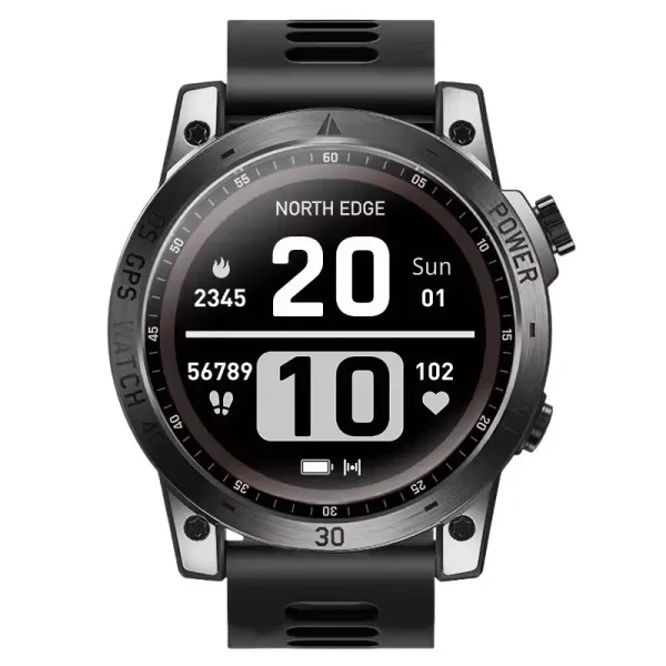 Reloj Inteligente NORTH EDGE Cross Fit 3 GPS Integrado AMOLED HD 1.43 Resistente al Agua 50M Altímetro Barómetro Brújula Smartwatch Envio Gratis