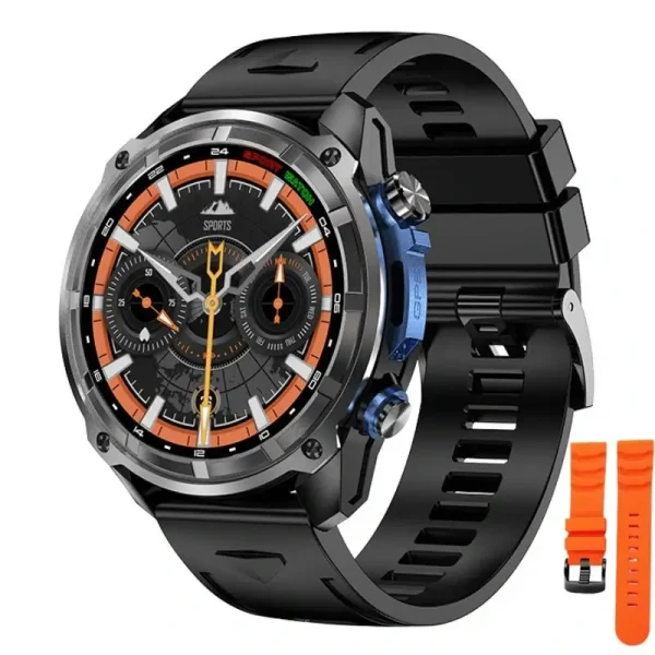 Reloj Inteligente DTG1 GPS Incorporado Militar Batería de 860 mAh 4GB Almacenamiento Musica Conexion Audifionos 3ATM Con Linterna 2 Pulsos Smartwatch